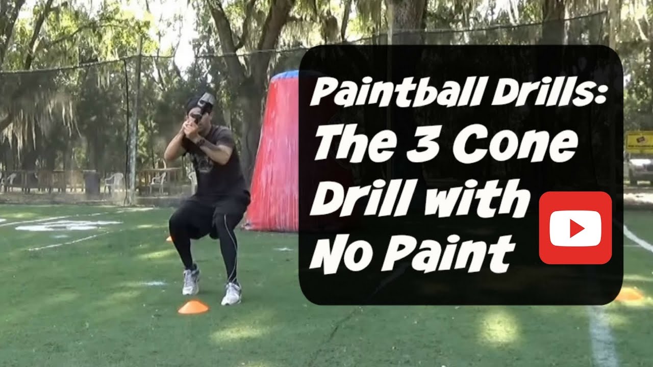 Paintball Drill No Paint 3 Cone Drill YouTube