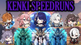 Triple Maguu Kenki Speedrun Compilation! | Genshin Impact 4.6 Spiral Abyss