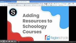 Adding Resources to Schoology Courses