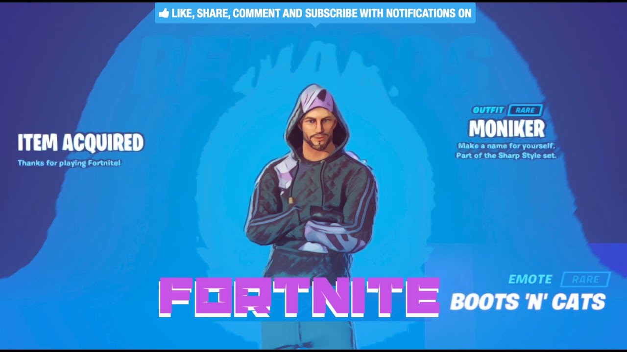FORTNITE MONIKER BOOTS 'N' CATS COOL COMBINATION! YouTube