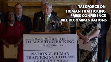 Taskforce on Human Trafficking Press Conference - Bill Recommendations