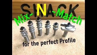 Infinity router bits mix-n-match for that perfect profile