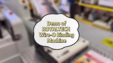 ROYALTECH Wire-O Binding Machine _ Demo/Tutorial
