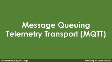 Lesson 4-8 [Networking and Communications] Message Queuing Telemetry Transport (MQTT)