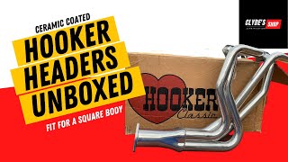 Hooker Header Unboxed and Reviewed; Ceramic Coated for a Small Block Chevy in a Square Body.
