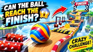 Can the Ball Reach the Finish? 😱🏆 Crazy Rolling Ball Challenge! screenshot 1