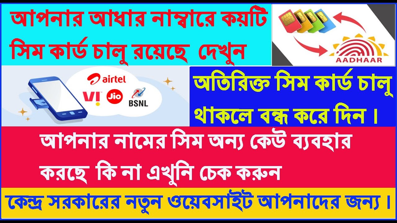 How To Check Number Of Mobile Sim Registered On Your Aadhar Card How To Check Number Of Mobile Sim Registered On Your Aadhar Card
