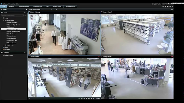 Smart Client Demo on Manual Bookmarks and Smart Search in Milestone XProtect+ 2017 R2