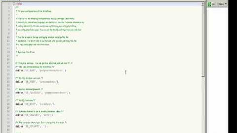 Modify the WP-CONFIG.PHP file to Set Up a WordPress Blog