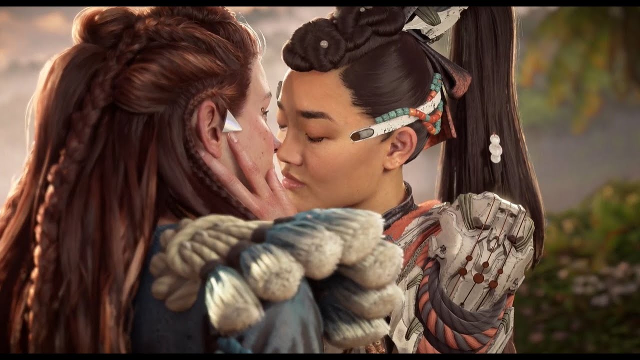 Horizon Burning Shores sofre review bombing devido a beijo de Aloy