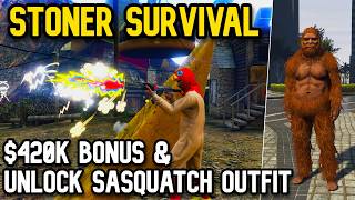 Gta Online Stoner Survival - Sasquatch outfit & $420k Bonus