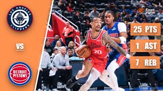 John Collins - 25 Points, 4 Steals, 4 Blocks vs Pistons - 2025-26 Regular Season