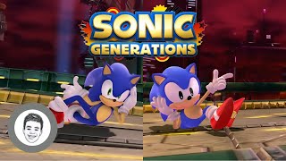 CLASSIC SONIC vs MODERN SONIC Classic Bosses Comparison in SONIC GENERATIONS
