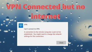 Internet disconnects when VPN is connected. FIXED!!!
