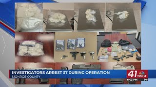 Monroe County Sheriff's Office arrests 32 in Drug Bust Operation "Hell Froze Over"