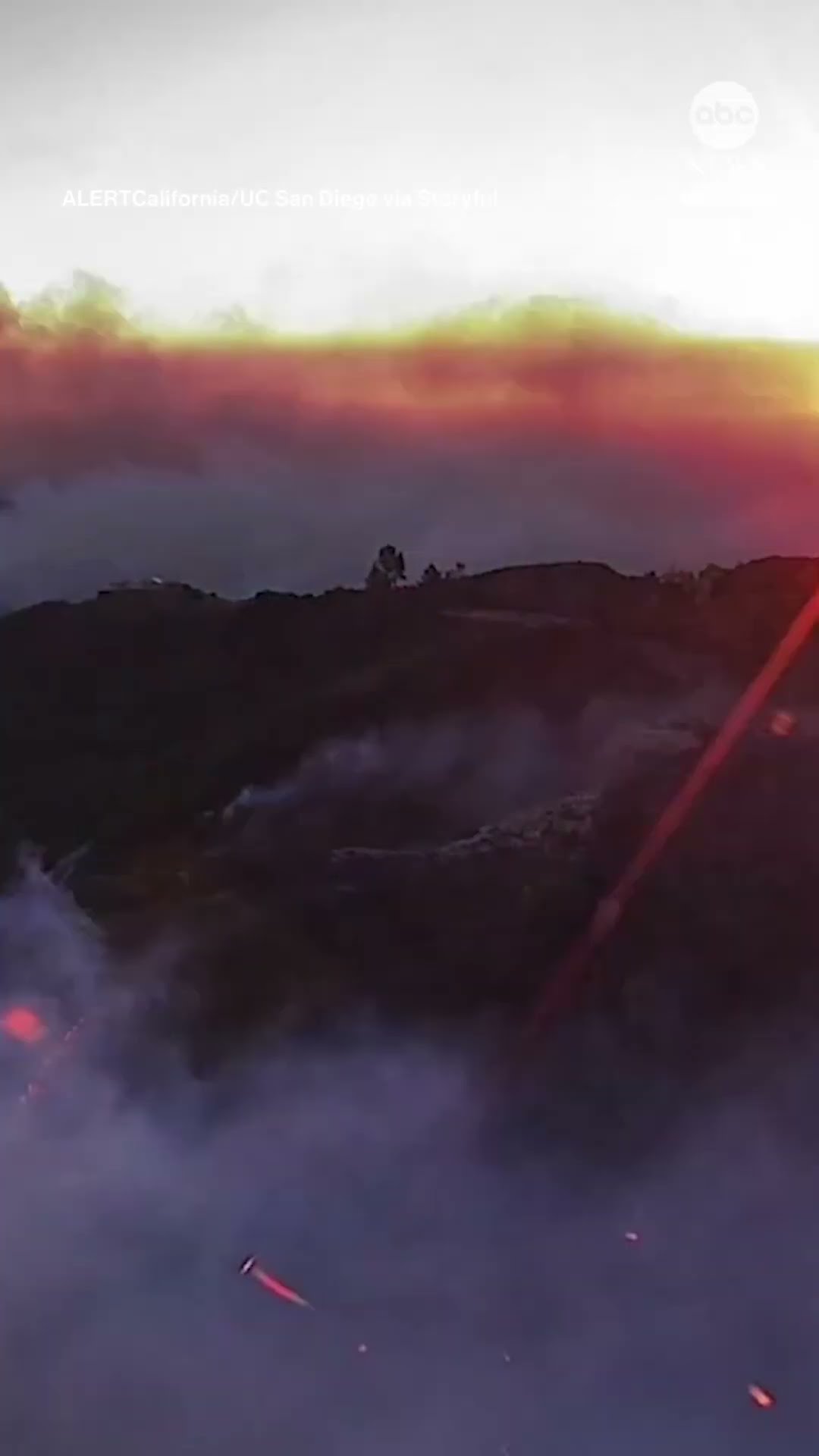 TImelapse shows heavy smoke cover Los Angeles from wildfires