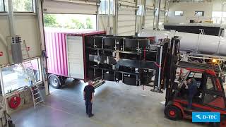 D-TEC chassis voor transport over zee