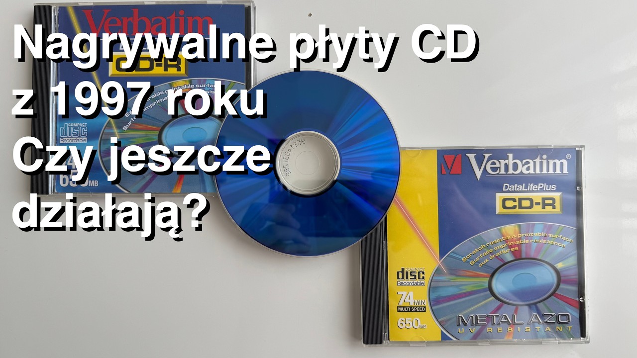 Nagrane i czyste płyty CD-R z 1997 roku? Czy da się je dzisiaj odczytać? (VLOG)