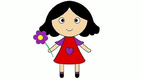 Clipart || How to draw easy Girl Clipart in MS Paint For Beginners || Easy Girl Drawing Tutorial