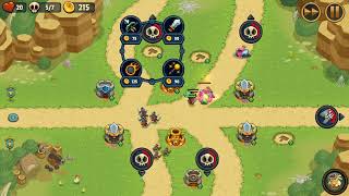 Realm Defense - World 1 | Level 14 (Windy Valley) | Towers Only Mode | 3 Stars | No Spell