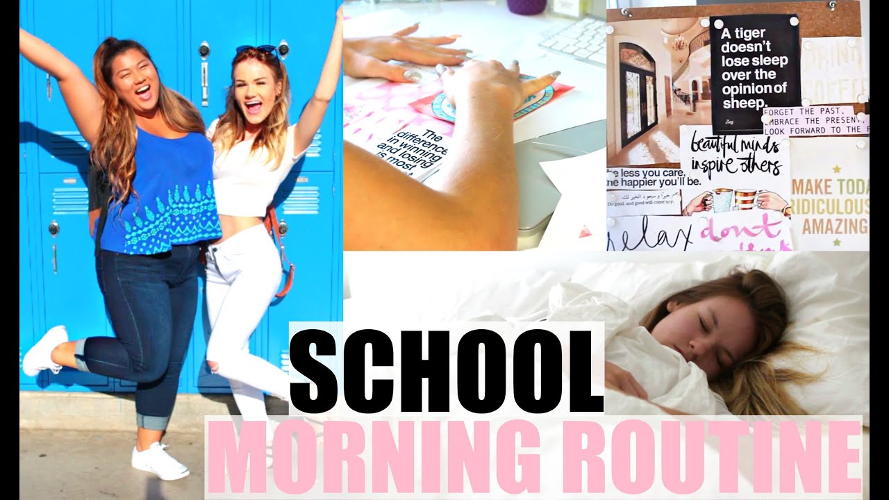 School Morning Routine + DIY Supplies & Outfit Inspiration - YouTube