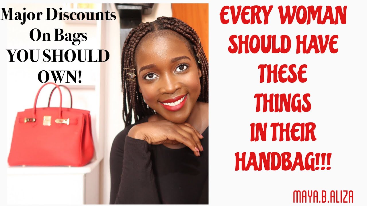 EVERY WOMAN SHOULD HAVE THESE IN THEIR HANDBAG WHAT’S IN MY BAG