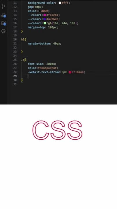 Adding stroke to Text using CSS #css #cssproperty #stroke - YouTube