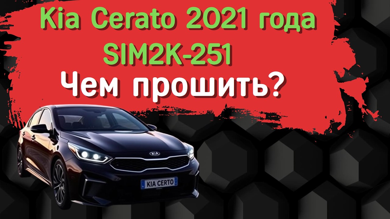 Kia Cerato 2.0 Petrol Continental SIM2K251 Чем прошить?