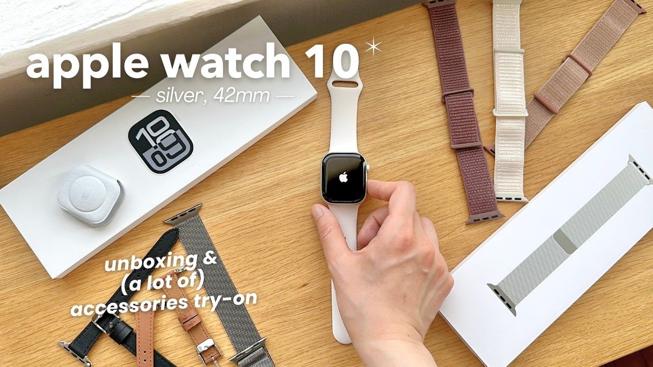 Apple Watch Series 10 (silver aluminum)?⌚️aesthetic unboxing 