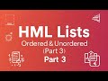 HTML Lists Explained | Ordered &amp; Unordered Lists in HTML | HTML Tutorial Part 3 (Urdu / Hindi)