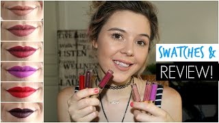 STILA STAY ALL DAY LIQUID LIPSTICKS | SWATCHES & REVIEW | Silverfoxxbeauty