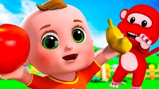 Apples &amp; Bananas | Wheels On The Bus &amp; More | Nursery Rhymes &amp; Kids Songs | Joyful Jingles