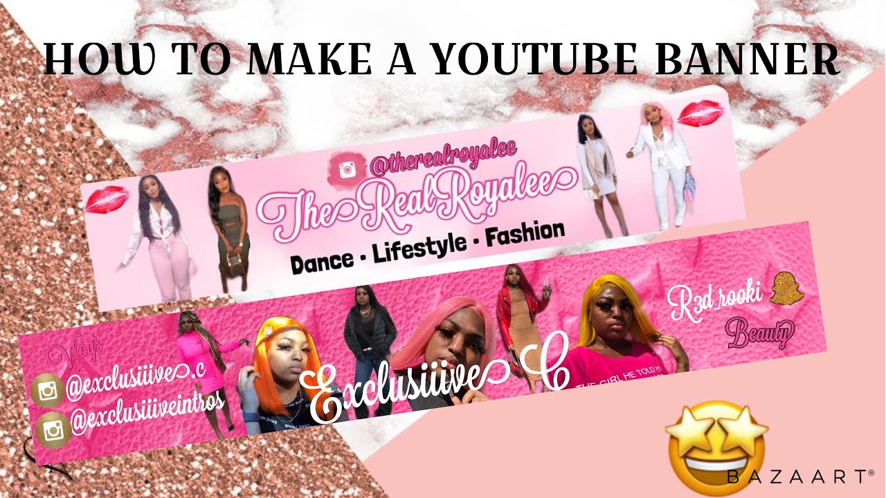 How To Make A Youtube Banner Easy Youtube