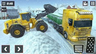 Offroad Snow Trailer Truck Driving Game 2020  | Android Gameplay HD screenshot 5