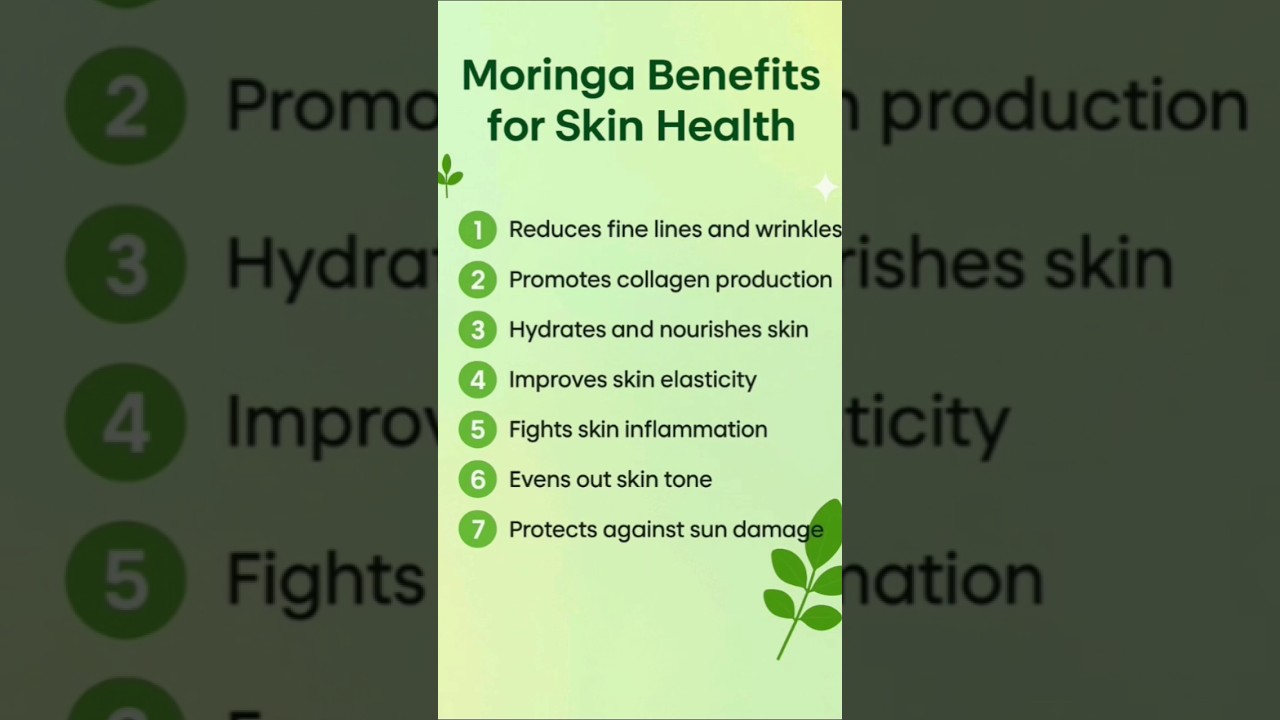 Moringa for Skin Health: 7 Shocking Benefits for Wrinkles, Hydration & Glow 🌿✨ 