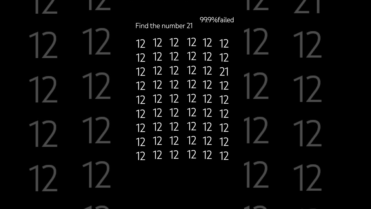 find the number 21