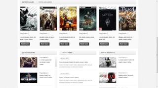 Game Portal Website Template