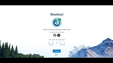 Tableau Certification Maintenance Winter 