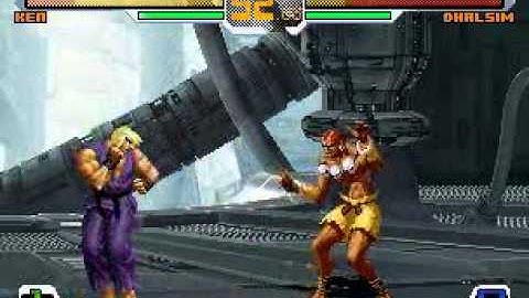 SNK vs. Capcom: Chaos - Ken Masters vs. Dhalsim
