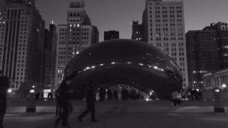 Chicago. Cloud Gate. Timelapse.