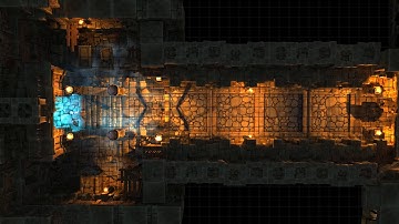 D&D Animated Encounter Battle Map - Dungeon Entrance