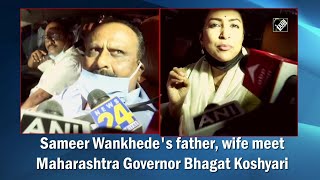 Sameer Wankhede's father, wife meet Maharashtra Governor Bhagat Koshyari