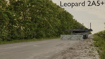 Marvin driving the Leopard 2a5+ Render