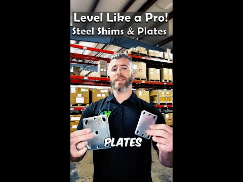 How to use steel shims and caster plates for leveling video