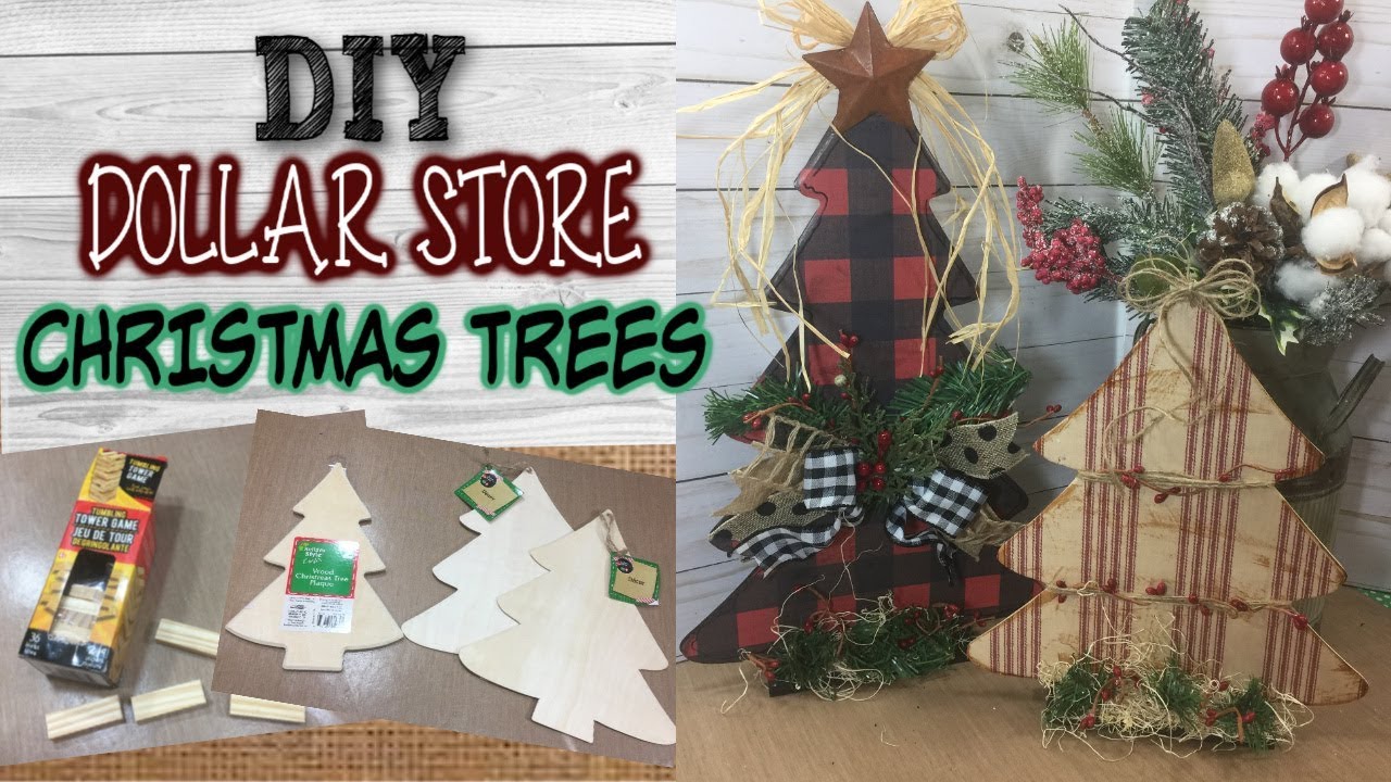 How to Make Dollar Store Christmas Trees