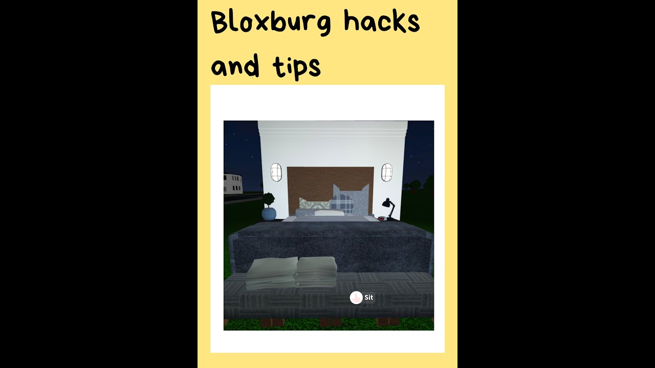 Bloxburg Tips and Hacks / Custom bed and Floor designs