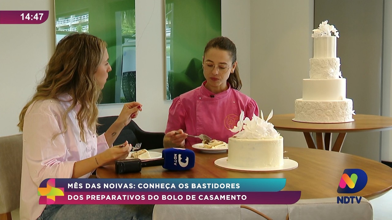 Bastidores do bolo de casamento encantam no Mês das Noivas