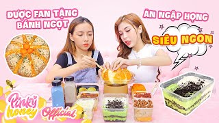 Ăn Ngập Miệng Với Bánh Ngọt Fan Tặng | Pinky Không Nói Nên Lời | PINKY HONEY