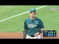 05/17 台鋼 VS 富邦 三局下，浣熊二哥吳念庭一個彈跳，沒收王念好三壘方向的平飛強襲球