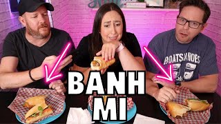 Canadians FIRST time trying Vietnamese food | Banh Mi Tasting